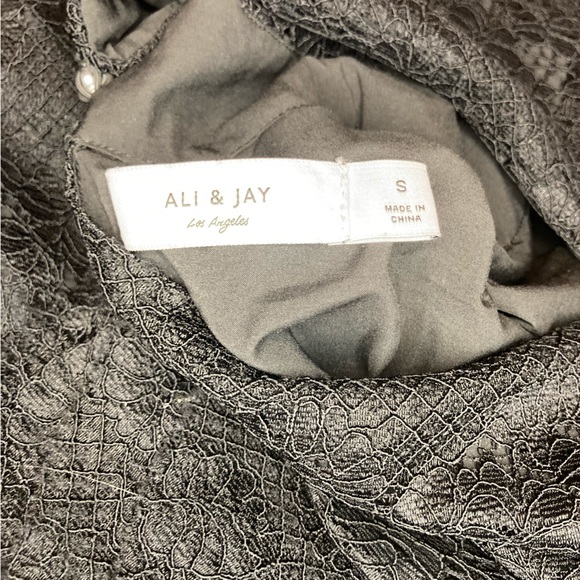 Ali & Jay Lace Turtleneck Mini Dress Black, size M - Picture 7 of 8